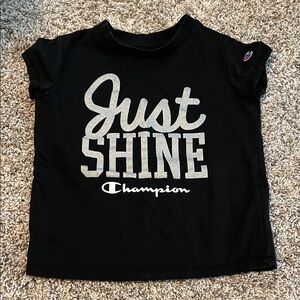 Champion glitter Kids size 4 T-shirt